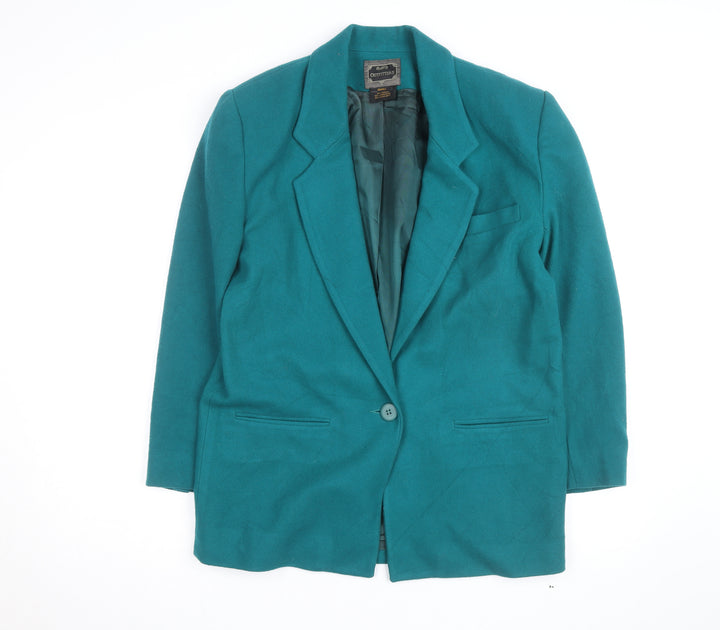 Outfitters Men's Green Wool Blend Blazer Small Classic Formal Jacket