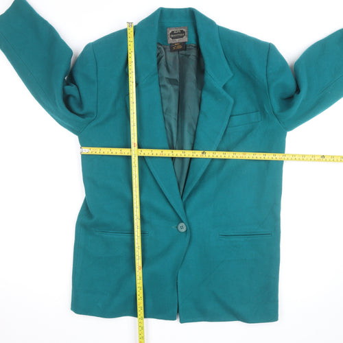 Outfitters Men's Green Wool Blend Blazer Small Classic Formal Jacket