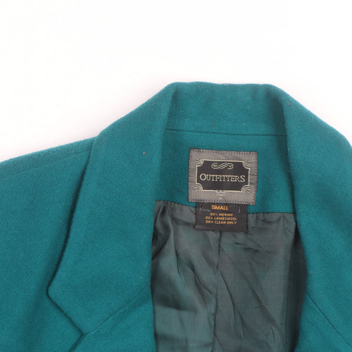 Outfitters Men's Green Wool Blend Blazer Small Classic Formal Jacket