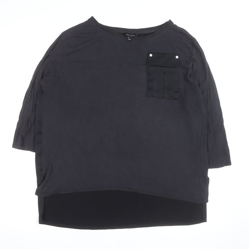 New Look Women’s Black Size 18 3/4 Sleeve Basic Blouse