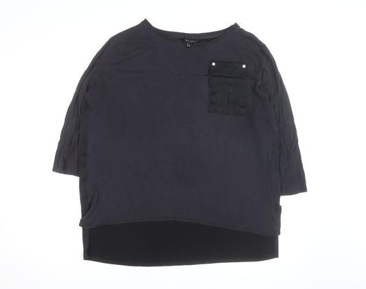 New Look Women’s Black Size 18 3/4 Sleeve Basic Blouse