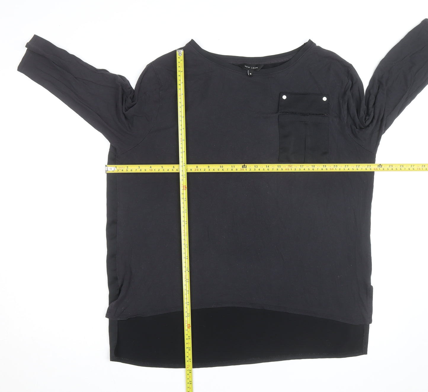New Look Women’s Black Size 18 3/4 Sleeve Basic Blouse