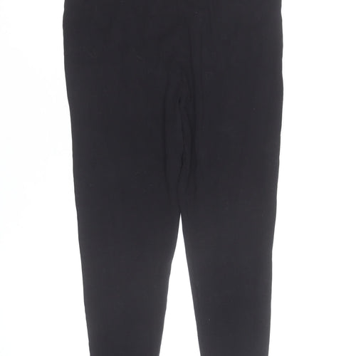 Lipsy Women’s Black Jersey Leggings Size 16 Cotton Stretch