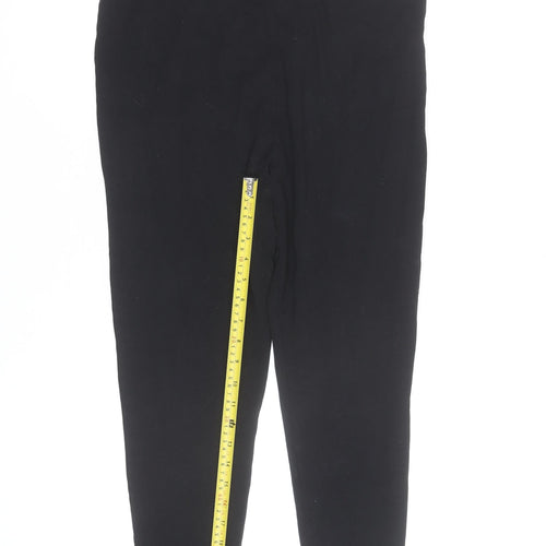 Lipsy Women’s Black Jersey Leggings Size 16 Cotton Stretch