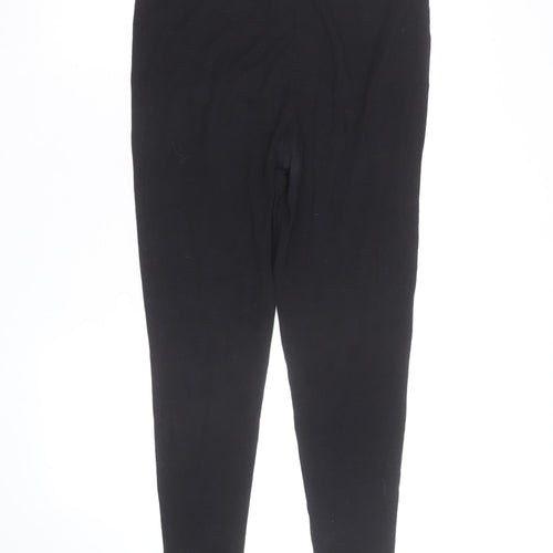 Lipsy Women’s Black Jersey Leggings Size 16 Cotton Stretch