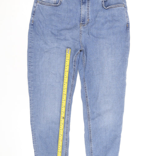 Marks and Spencer Per Una Denim Women's Blue Skinny Jeans Size 14 Short