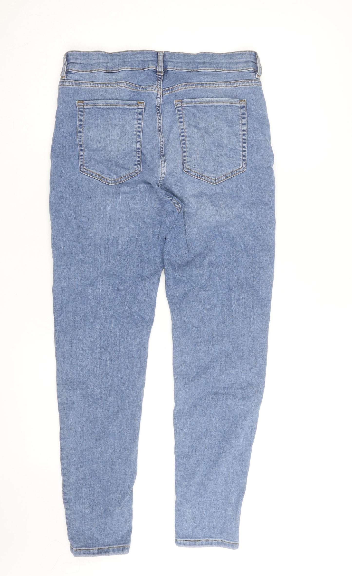 Marks and Spencer Per Una Denim Women's Blue Skinny Jeans Size 14 Short