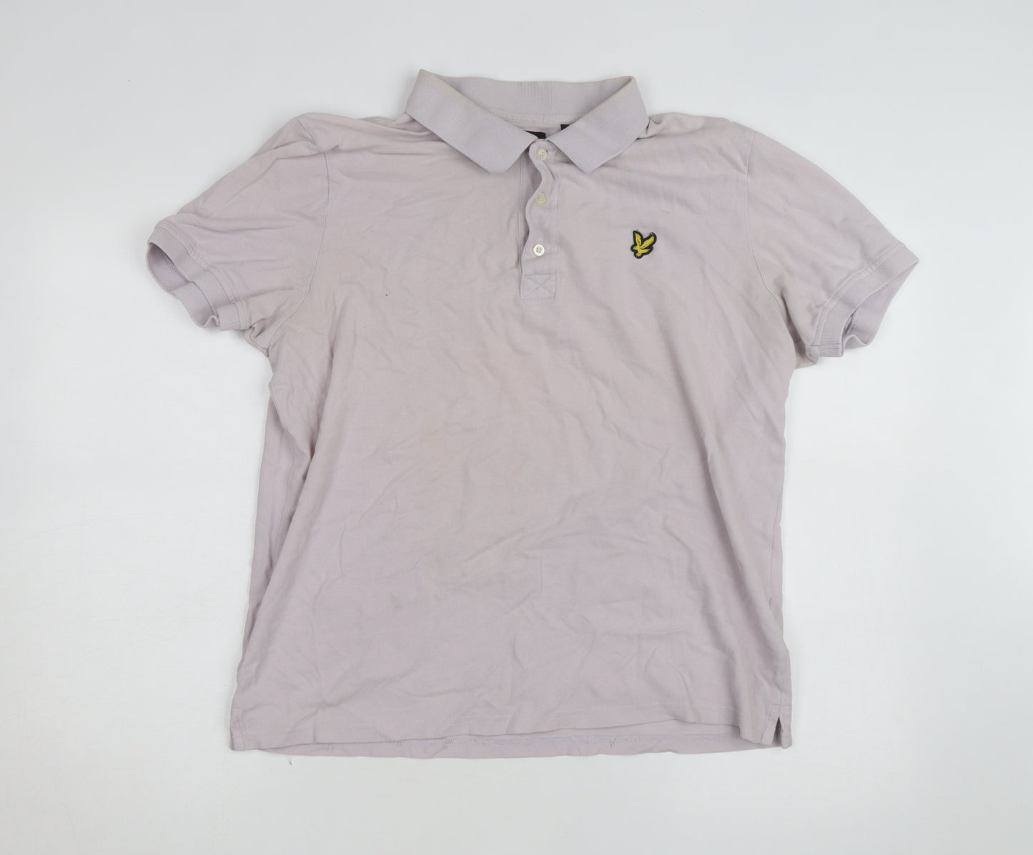 Lyle & Scott Men’s Grey Cotton Polo Shirt XL Classic Fit