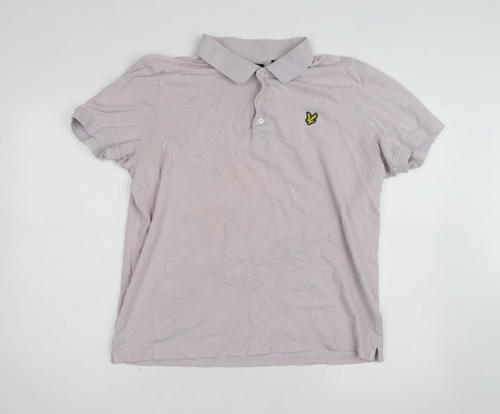 Lyle & Scott Men’s Grey Cotton Polo Shirt XL Classic Fit