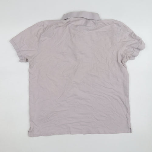 Lyle & Scott Men’s Grey Cotton Polo Shirt XL Classic Fit