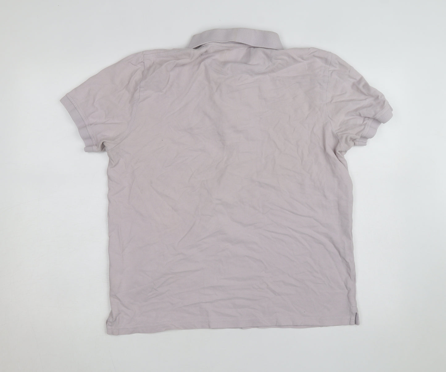 Lyle & Scott Men’s Grey Cotton Polo Shirt XL Classic Fit