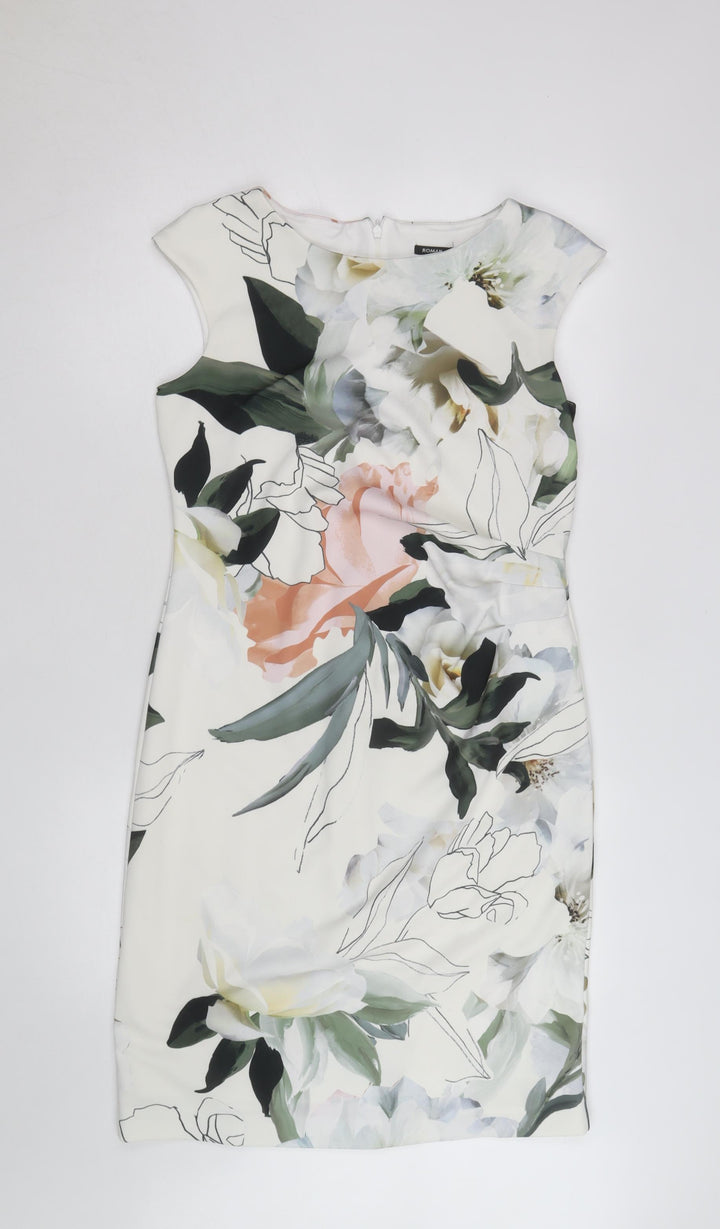 Roman Women’s Multicoloured Floral Sheath Dress Size 14