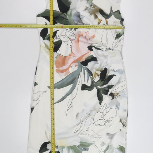 Roman Women’s Multicoloured Floral Sheath Dress Size 14