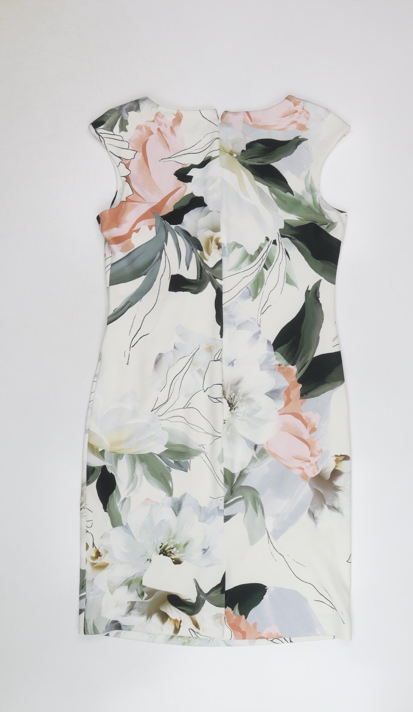 Roman Women’s Multicoloured Floral Sheath Dress Size 14
