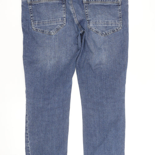 F&F Men's Blue Slim Fit Straight Denim Jeans 34W 30L
