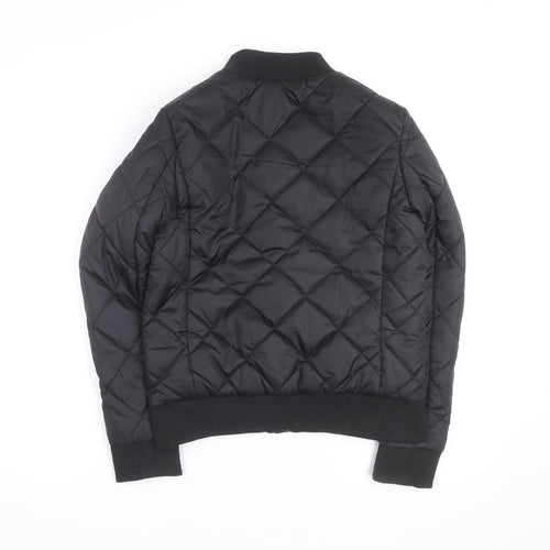 Lee Cooper Women's Black Quilted Bomber Jacket Size 8
