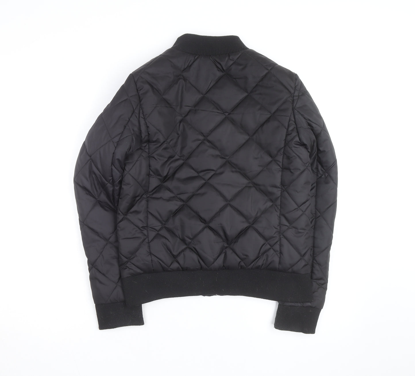Lee Cooper Women's Black Quilted Bomber Jacket Size 8
