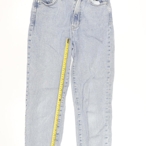 Stradivarius Women’s Blue Mom Jeans Size 12 High Rise Denim