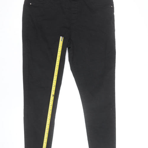 Denim & Co. Women's Black Jegging Trousers Size 18 Elastic Waist