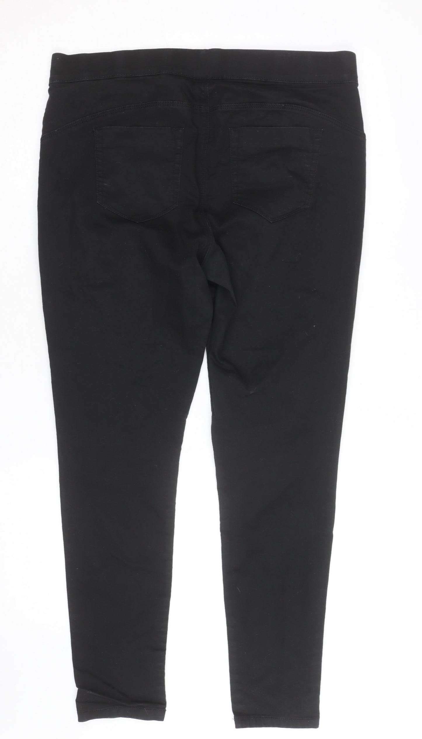 Denim & Co. Women's Black Jegging Trousers Size 18 Elastic Waist