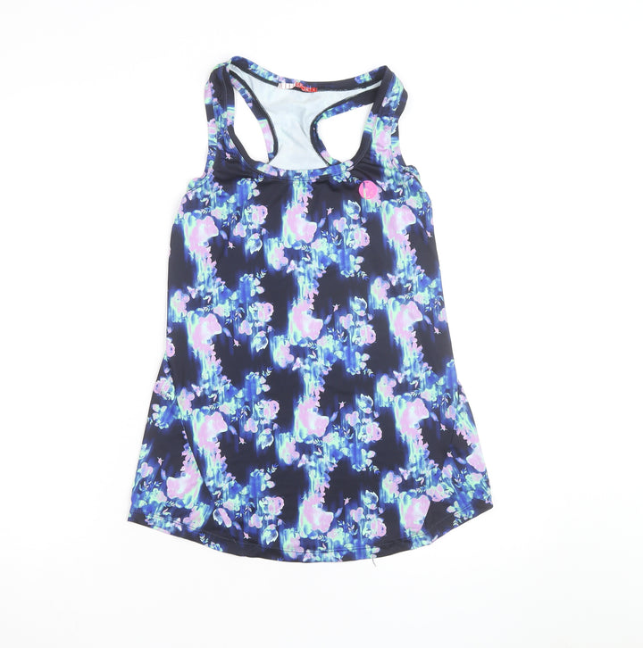 Elle Sport Womens Multicoloured Size 10 Racerback Tank Top