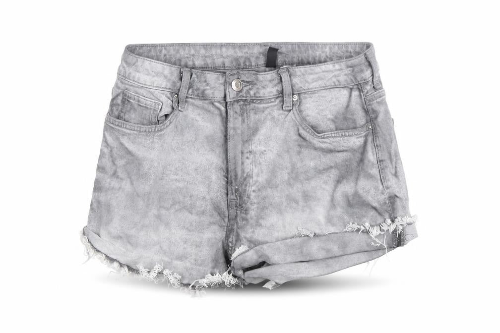 H&M Divided Women's Grey Denim Cut-Off Shorts Size 12