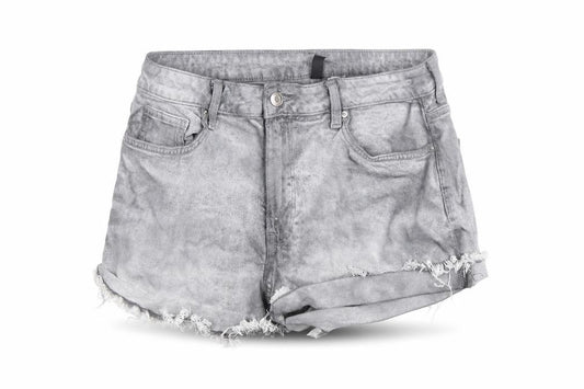 H&M Divided Women's Grey Denim Cut-Off Shorts Size 12