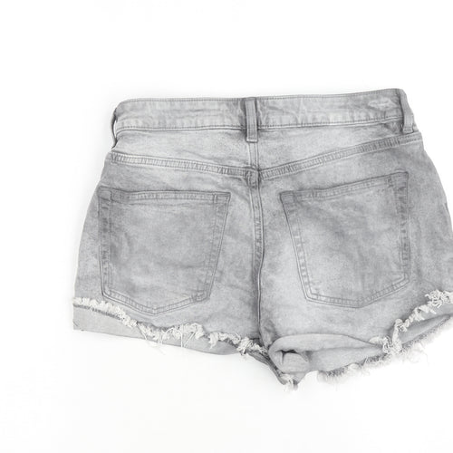 H&M Divided Women's Grey Denim Cut-Off Shorts Size 12