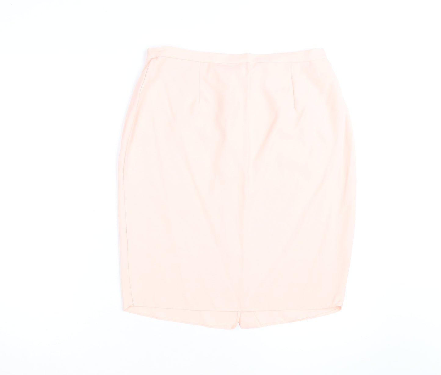 Classic Woman Pink Knee Length Pencil Skirt Size 16