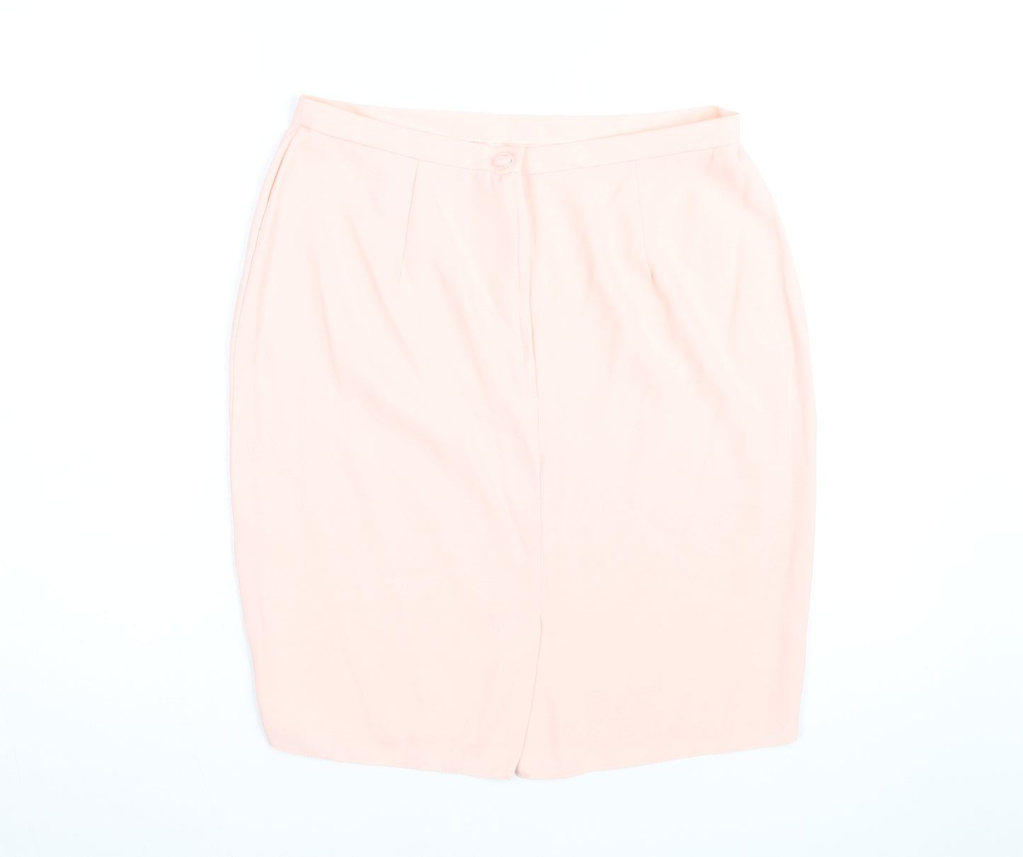 Classic Woman Pink Knee Length Pencil Skirt Size 16