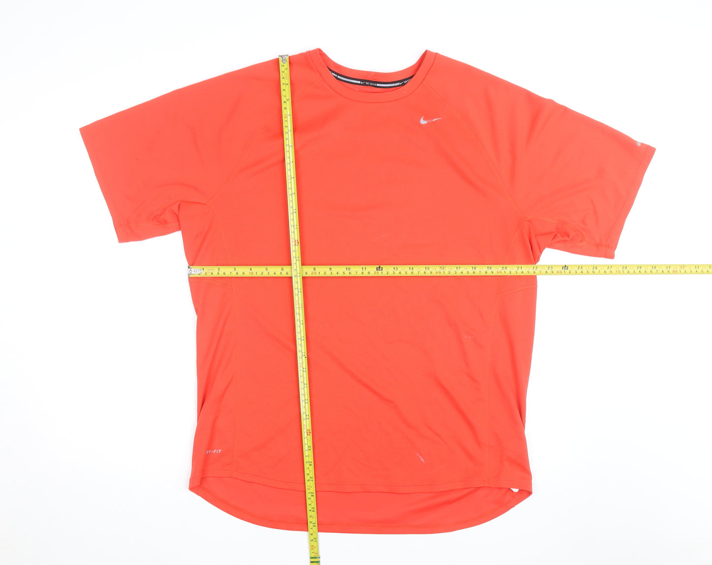 Nike Men's Red XL Dri-Fit Running T-Shirt Breathable Activewear Top
