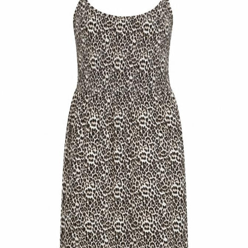 F&F Women’s Brown Leopard Print Sleeveless Slip Dress Size 10