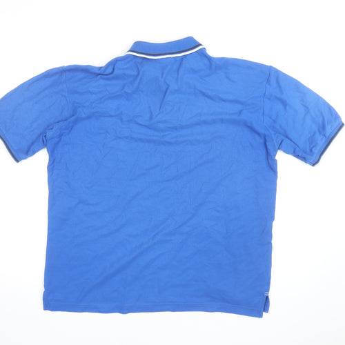 Slazenger Men's Blue Regular Fit Polo Shirt Size L