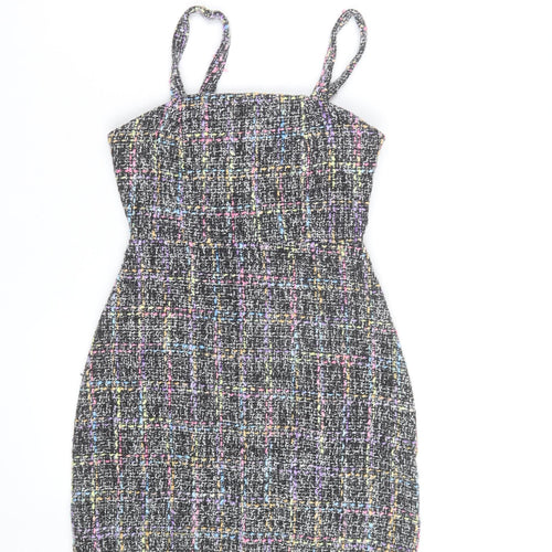 Primark Women’s Multicoloured Tweed Cropped Camisole Top UK 12