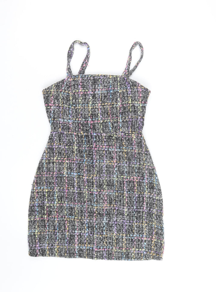 Primark Women’s Multicoloured Tweed Cropped Camisole Top UK 12