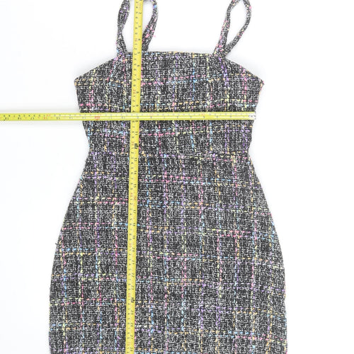 Primark Women’s Multicoloured Tweed Cropped Camisole Top UK 12