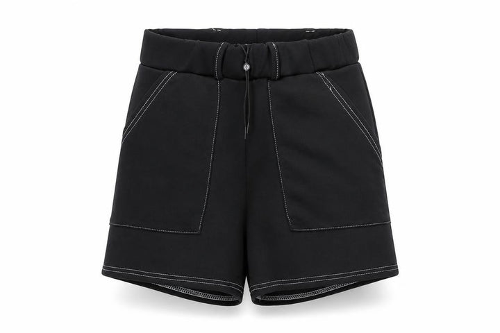 Missguided Women's Black Paperbag Belted Shorts Size 8
