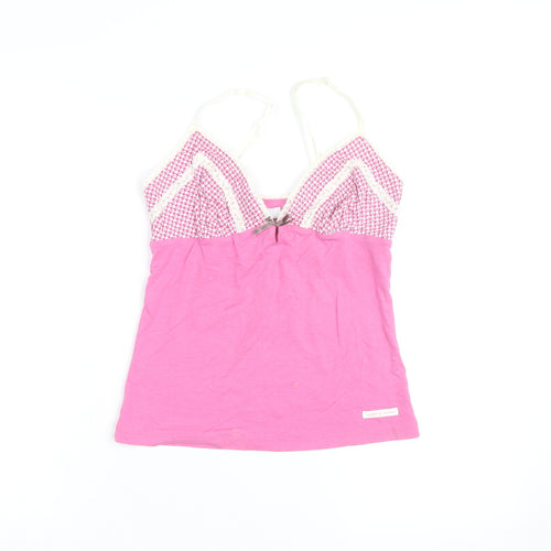 Jasper Conran Women Pink Camisole Tank Top Size 8 Lace Detail