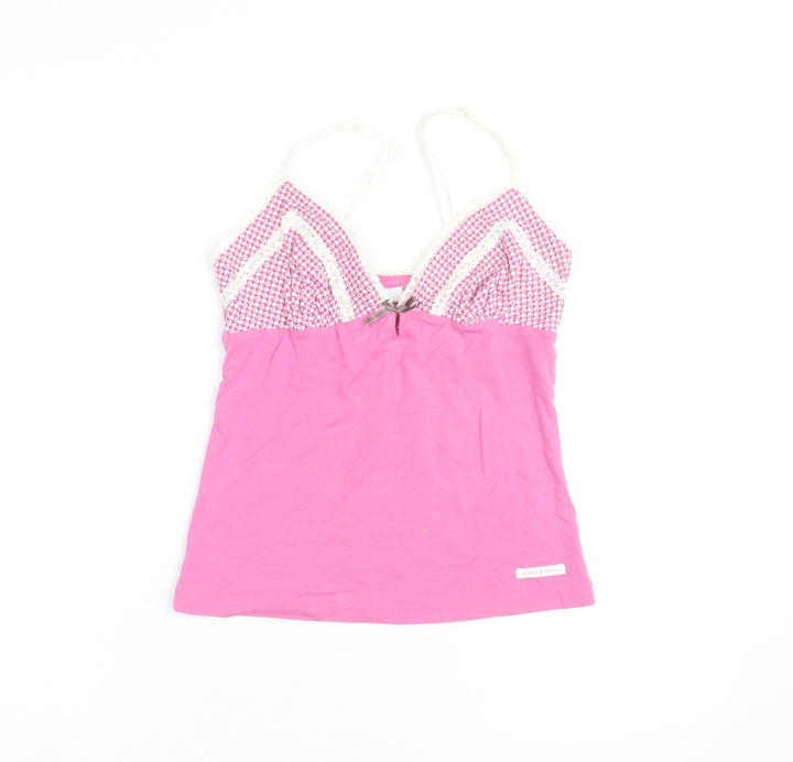 Jasper Conran Women Pink Camisole Tank Top Size 8 Lace Detail