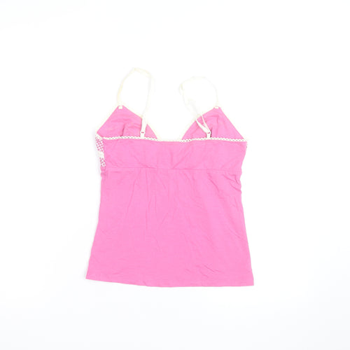 Jasper Conran Women Pink Camisole Tank Top Size 8 Lace Detail