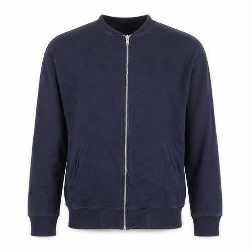ASOS Men’s Blue Cotton Zip Basic Jacket Size S Regular Fit