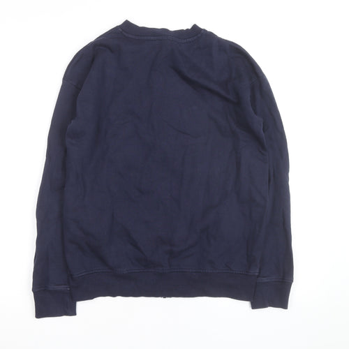 ASOS Men’s Blue Cotton Zip Basic Jacket Size S Regular Fit