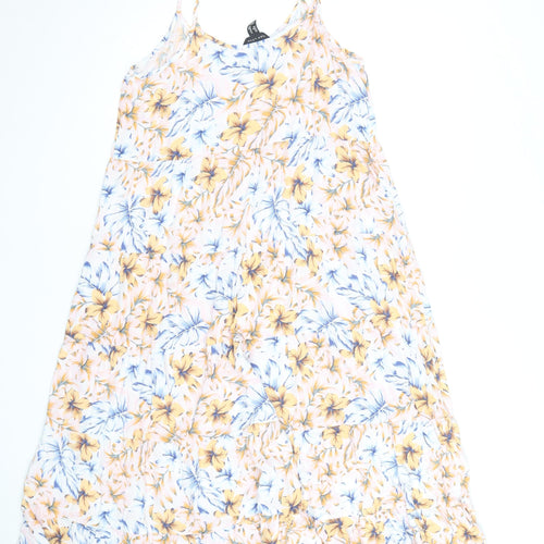 New Look Women’s Multicoloured Floral Midi Slip Dress Size 14