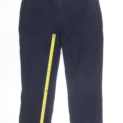 Gap Men's Blue Tailored Crop Cotton Stretch Trousers Slim Fit 4R