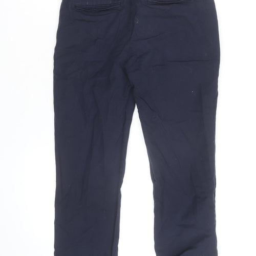 Gap Men's Blue Tailored Crop Cotton Stretch Trousers Slim Fit 4R