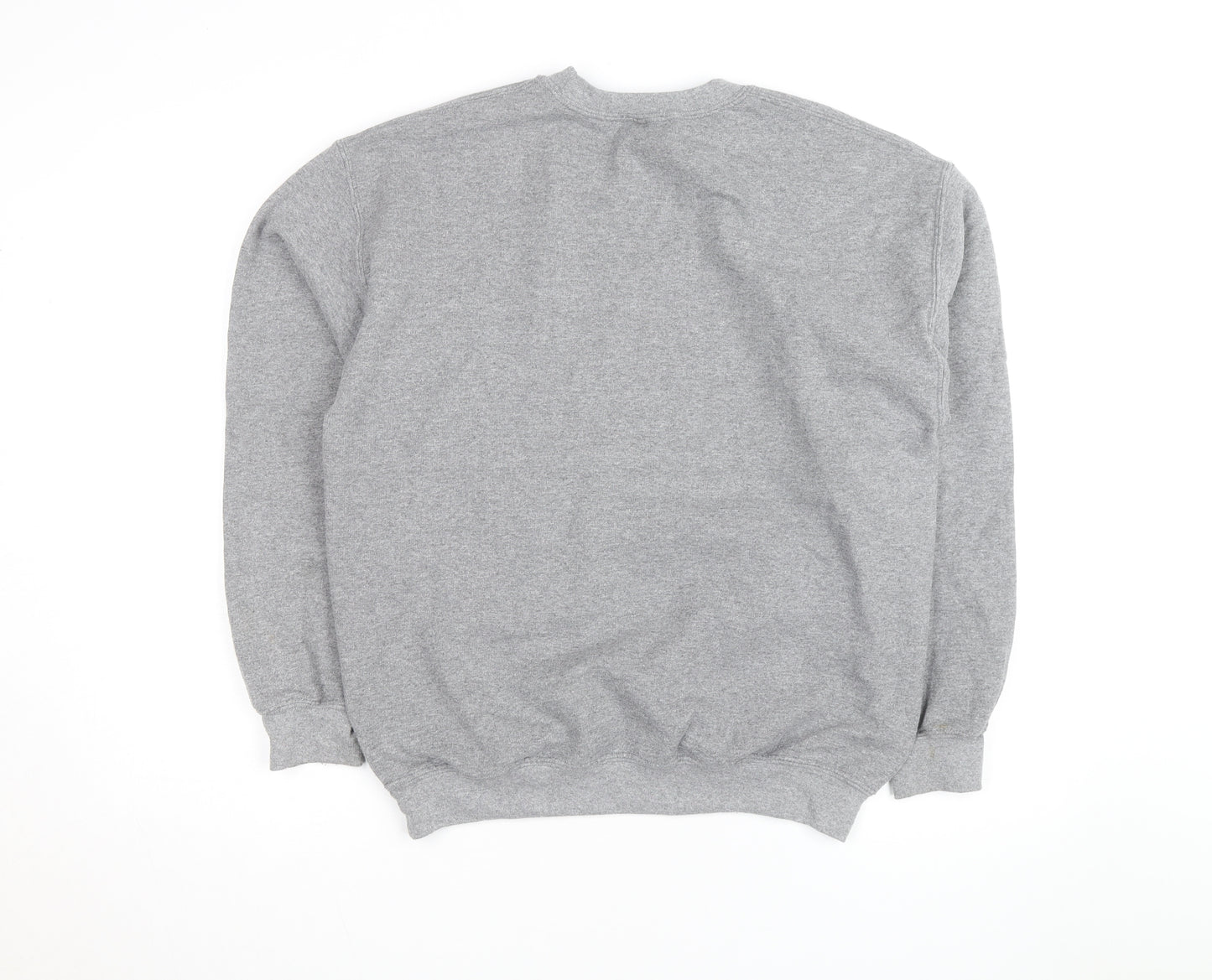 Topshop Unisex Grey Embroidered Tiger Pullover Sweatshirt M