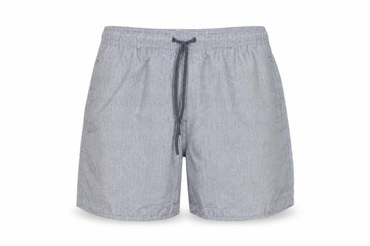 Front view of Easy Men’s Blue Small Swim Shorts Quick Dry Breathable Lined