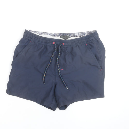 Burton Menswear London Navy Blue Swim Shorts Size S Men's Trunks