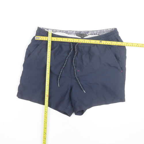 Burton Menswear London Navy Blue Swim Shorts Size S Men's Trunks