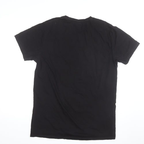 BK Elvis Men's Black 2XL Graphic Print Crew Neck T-Shirt